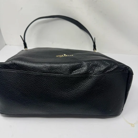 Kate Spade Kat Black Pebbled Leather Hobo Shoulder Bag - Picture 7 of 12